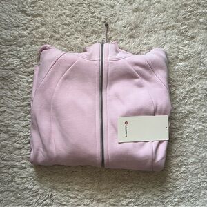 NWT Lululemon Pink Organza Scuba Full-Zip Hoodie Jacket - size 10